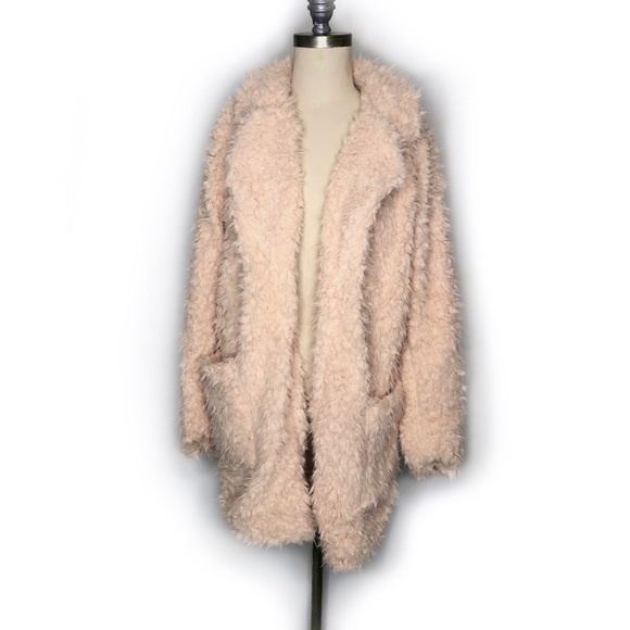 Fuzzy Open Sherpa Jacket - Picture 3 of 7